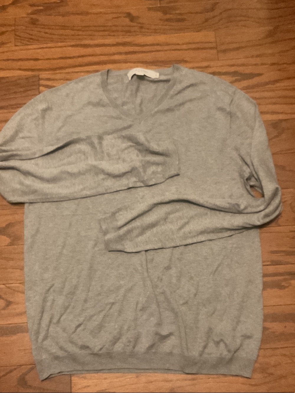 Calvin Klein Men's Heather Gray V-Neck Sweater